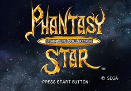 Phantasy Star Complete Collection Title Screen